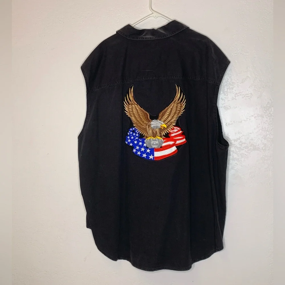 Levi’s Black Sleeveless Button Down 3XLT Shirt
